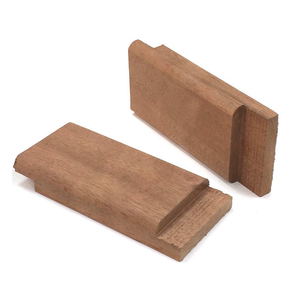 mirror shroud blocks pair - wooden kit parts for the hull