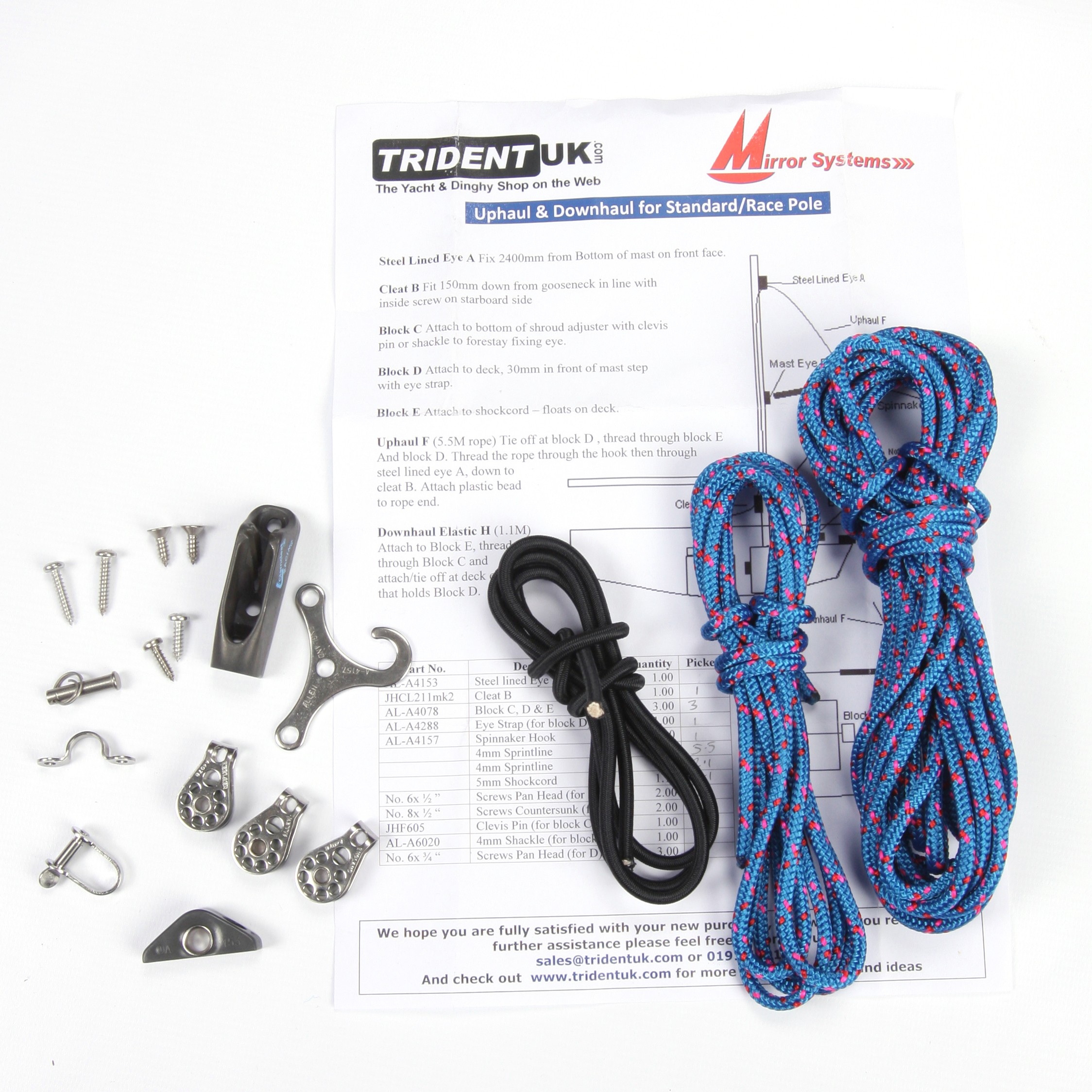 Mirror Spinnaker System (Tapered Pole) - Control Systems ... Mirror Spinnaker System (Tapered Pole) - Control Systems ...