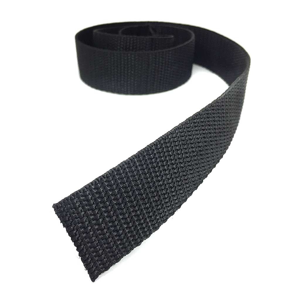 25MM Black Webbing - PER QUARTER METRE 25MM Black Webbing - PER QUARTER METRE