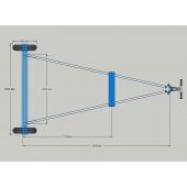 Albacore Launching Trolley - Twin GRP Cradles