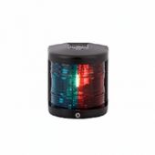 Bicolour Navigation Light - 12V - Side Mounting - Black Housing - Aqua Signal Series 25 Standard