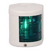 Starboard Navigation Light - 12V - Side Mounting - White Housing - Aqua Signal Series 25 Standard