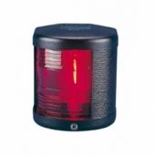 Port Navigation Light - 12V - Side Mounting - Black Housing - Aqua Signal Series 25 Standard