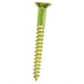 3.5 x 25mm Countersunk Brass Woodscrews 10 Pack