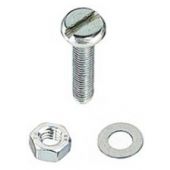M10 x 50mm Pan Head S/S Machine Screw 2 Pack