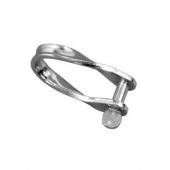 5mm Twisted Strip Shackle - Stainless Steel