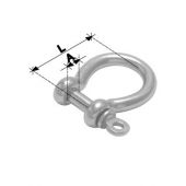 4mm Bow Shackle Forged - Stainless Steel