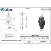 Allen Pro-Ratchet 50 Block with Fiddle