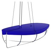 RS400 Boat Cover Flat (Mast Up) PVC with Mainsheet Hoop Cover