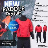 Trident Paddle Back Zip Kayak Drysuit