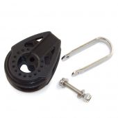 Harken 40mm Carbo Block Removable Bolt Through Fixed Head