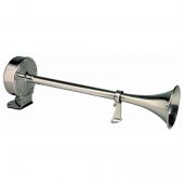 Ongaro Single Trumpet Horn Deluxe All Stainless Steel 12V
