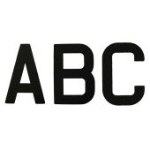 Self Adhesive Sail Letters 300mm Black