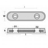 Tecnoseal Zinc Bolt Through Hull Anode