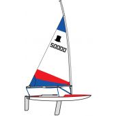 Topper Sail 4.2 Red & Blue