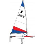 Topper Sail 5.3 Red & Blue
