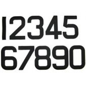 Sail Numbers 9 inch (236mm) - Black Self Adhesive