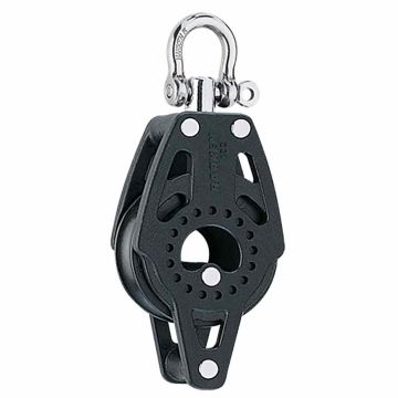 Harken 40mm Carbo Block WIth Becket And Swivel Shackle Head