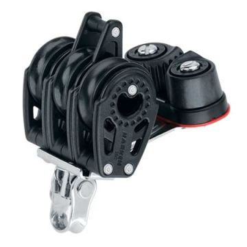 Harken 29mm Triple Carbo Block With Cam Cleat & Becket