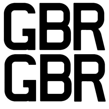 GBR Sail Letter Set 9 Inch (234mm)