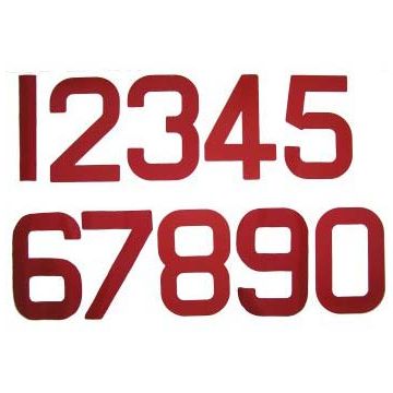 12 inch Sail Numbers - Red