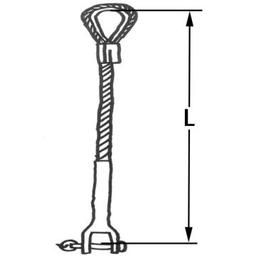 Fork Terminal/Hard Eye Rigging Wire