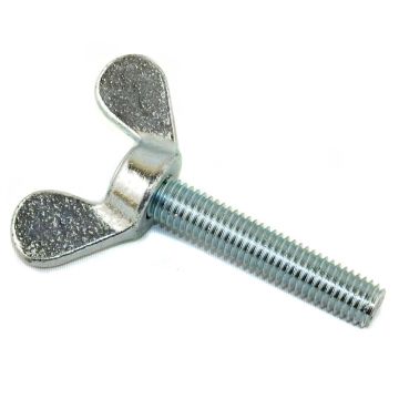 Galvanised Wing Bolt M10 x 50mm - Trailer Lighting Board Arm Wing Bolts