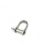 4mm Strip D Shackle - Stainless Steel