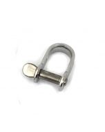 5mm Strip D Shackle - Stainless Steel