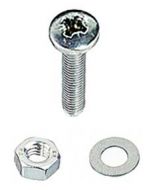 M4 x 40mm Pan Head Pozi S/S Machine Screw 4 Pack