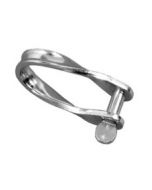 5mm Twisted Strip Shackle - Stainless Steel