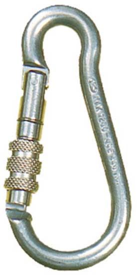 SeaSure 120mm Carbine Hook with Screw Down Safety Collar