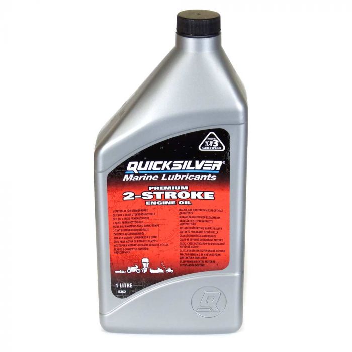 Quicksilver Premium TC-W3 2-Stroke Outboard Oil - 1 Litre