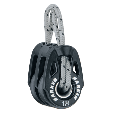 Harken T2 Soft-Attach 18mm Carbo Double Air Block