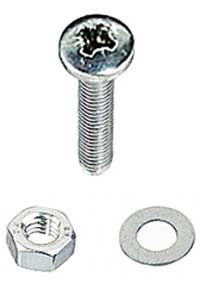 M4 x 12mm Pan Head Pozi S/S Machine Screw 4 Pack