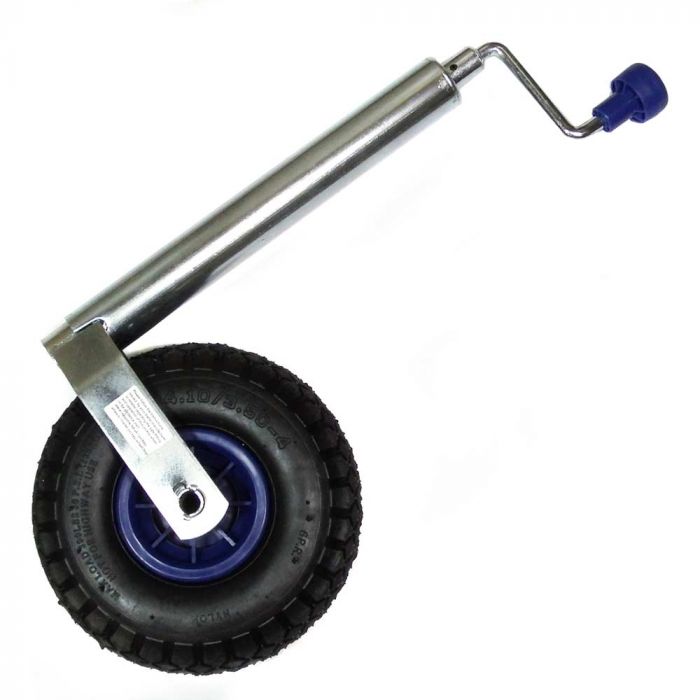 Pneumatic Jockey Wheel With 48mm Telescopic Shaft