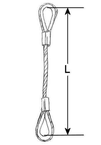 Hard Eye/Hard Eye Rigging Wire